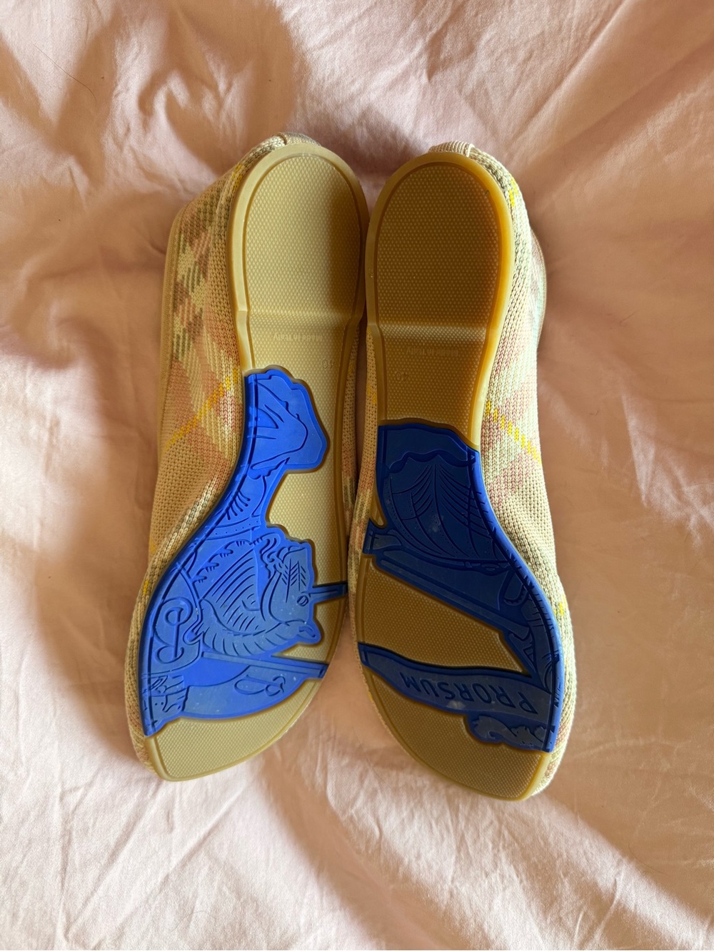 Burberry Pastel Plaid Women’s Ballet Flats EU 40 - Picture 2 of 4